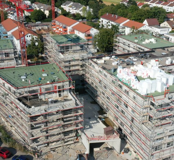 Stuttgart – Neubau Pflegeheim, 28 ETW und 5 MW