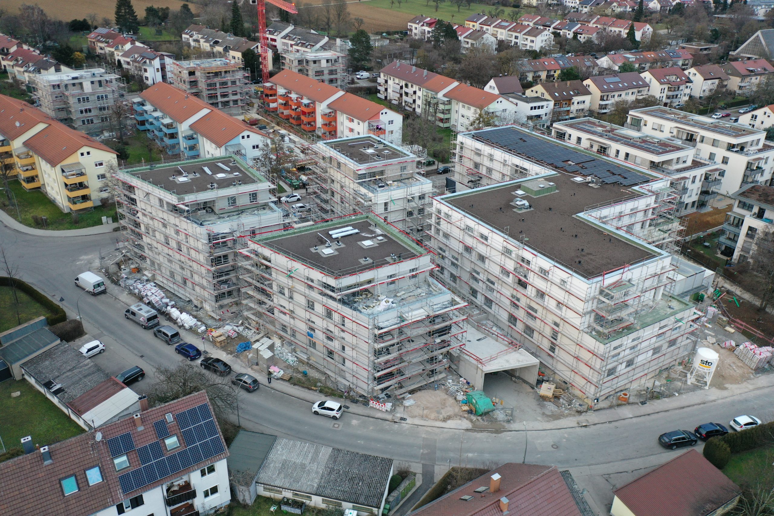 Stuttgart – Neubau Pflegeheim, 28 ETW und 5 MW